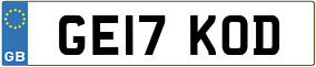 Truck License Plate